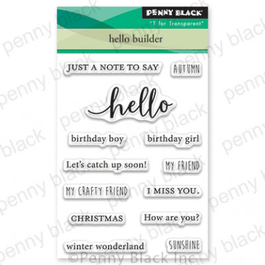Penny Black Clear Stamp Mini - Hello Builder