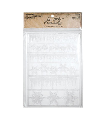 Tim Holtz Idea-Ology - Alpha Parts, Frozen