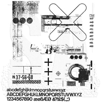 Tim Holtz Rubber Stamp by Stampers Anonymous - Glitch 2 CMS404