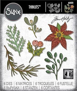 Tim Holtz Thinlits Dies by Sizzix - Large Funky Festive