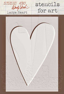 Wendy Vecchi Studio 490 Stencil - Large Heart