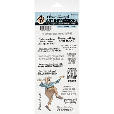 Art Impressions Clear Stamps - Dance It Out Set