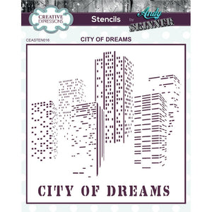 Andy Skinner Stencil by Creative Expressions - City of Dreams