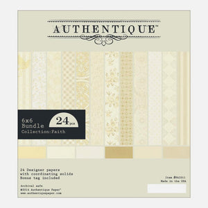Authentique 6" x 6" Paper Pad Double Sided - Faith