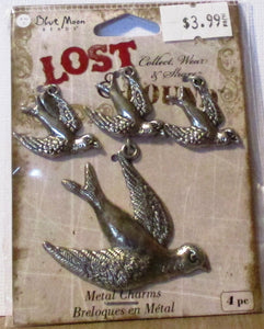 Blue Moon Lost & Found Metal Charms - Birds