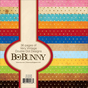 Bo Bunny Paper Pad 6" x 6" Double Dot - Very Vintage