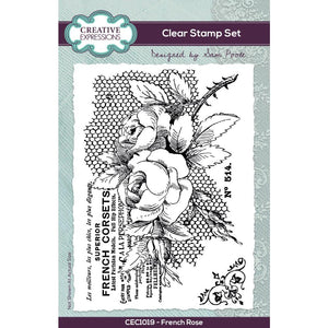 Creative Expressions Clear Stamps - French Rose