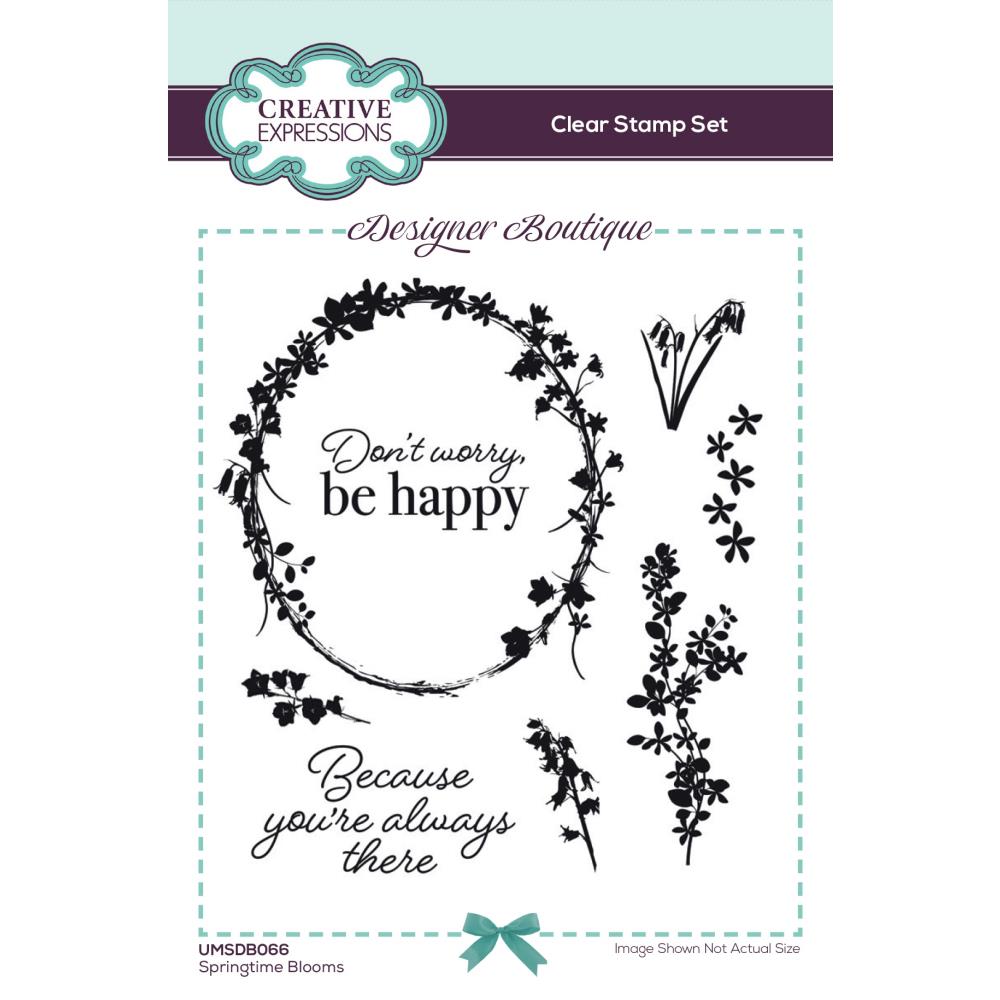 Creative Expressions Designer Boutique A6 Clear Stamps - Springtime Blooms
