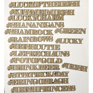 Creative Embellishments Chipboard - St. Patty's Day Hashtags