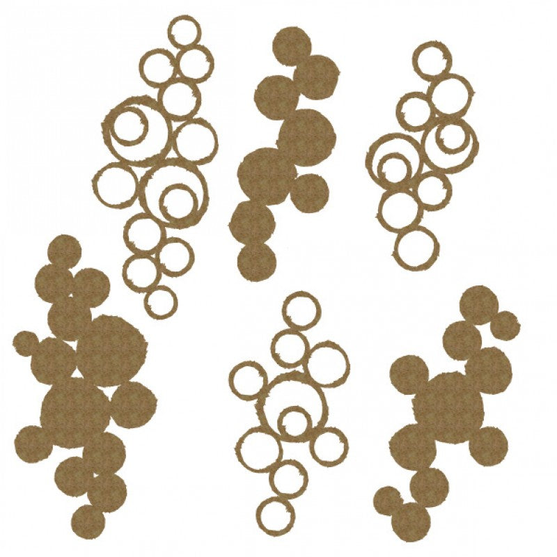 Creative Embellishments Chipboard - Distressed Circle Pieces