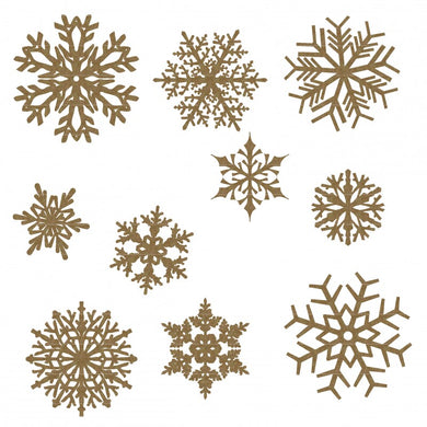 Creative Embellishments Chipboard - Large Snowflake Set