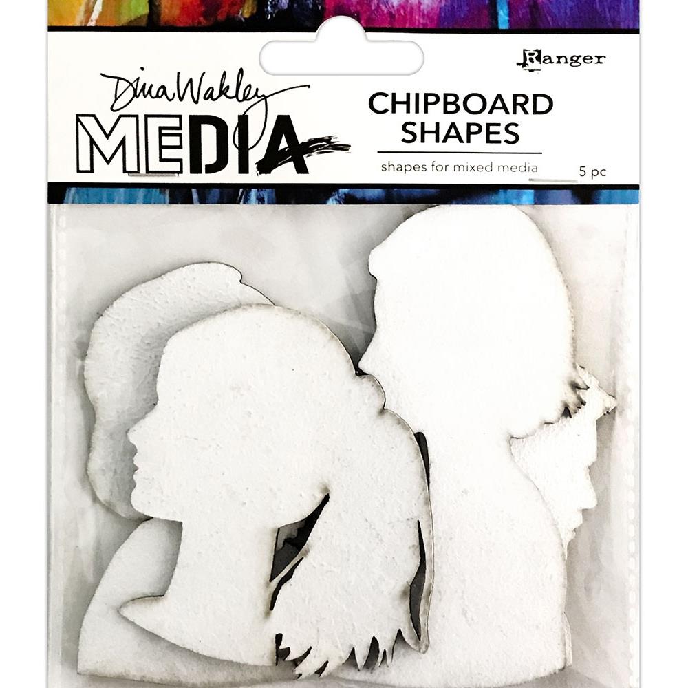 Dina Wakley Media Chipboard Shapes, Profiles