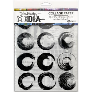 Dina Wakley Media Collage Tissue Paper, Elements 7.5" x 10"