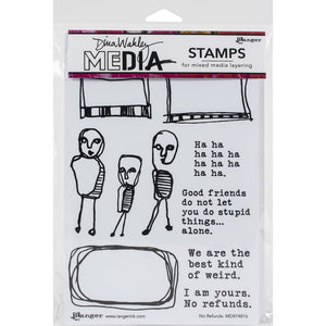 Dina Wakley Media Cling Stamps - No Refunds