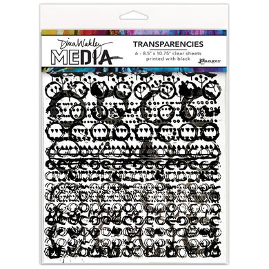 Dina Wakley Media Transparencies - Pattern Play Set 2
