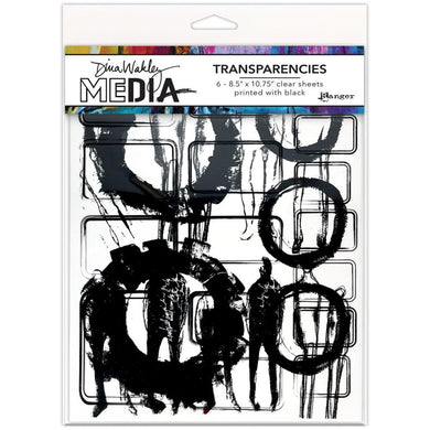 Dina Wakley Media Transparencies - Frames & Figures Set 1