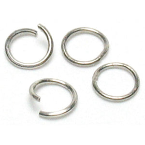 Darice Jewelry Designer Jump Rings 6 mm Silver Plated