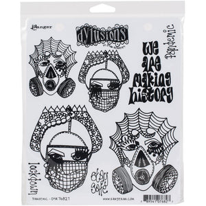 Dylusions Cling Mount Rubber Stamps - Pandemic DYR76827