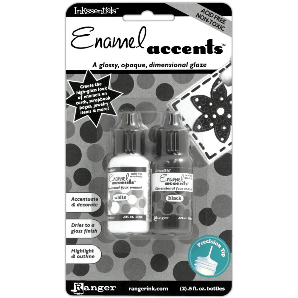 Inkssentials Enamel Accents 2 pk. - Black & White