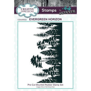 Andy Skinner Rubber Stamp by Creative Expressions - Evergreen Horizon