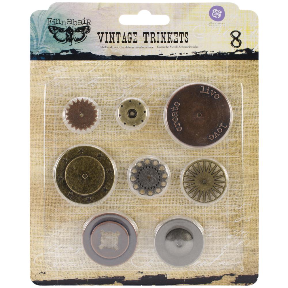 Finnabair Vintage Trinkets Metal Embellishments - Washers #1
