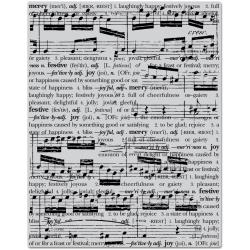 Hero Arts Rubber Stamp Clings - Collage Music Background