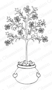 Impression Obsession Rubber Stamp - Clover Tree