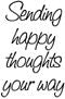 Impression Obsession Rubber Stamp - Happy Thoughts
