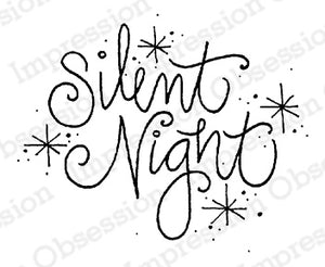 Impression Obsession Rubber Stamp - Silent Night