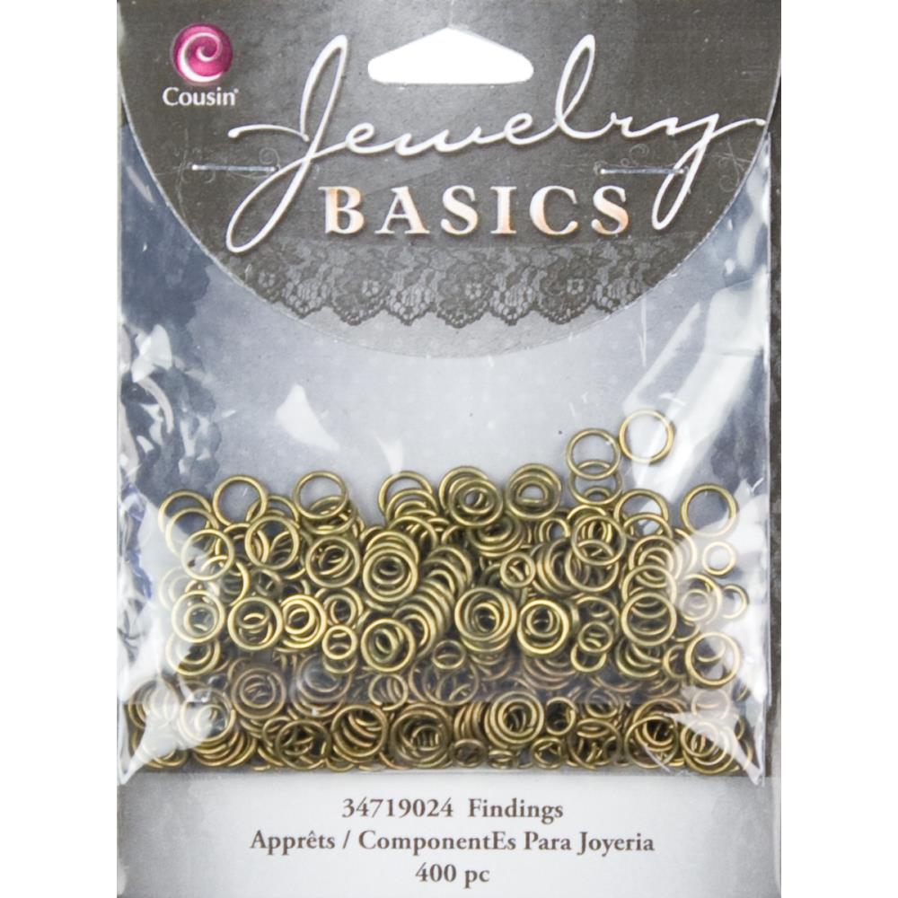 Cousin Jewelry Basics Jump Ring 4/6 mm Open/Close Antique Gold