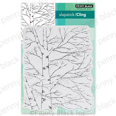 Penny Black Cling Rubber Stamp - Beautiful Birch