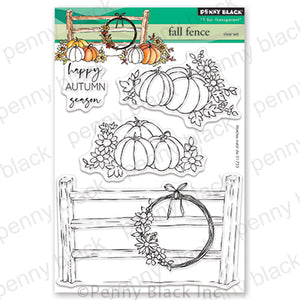Penny Black Clear Stamp - Fall Fence