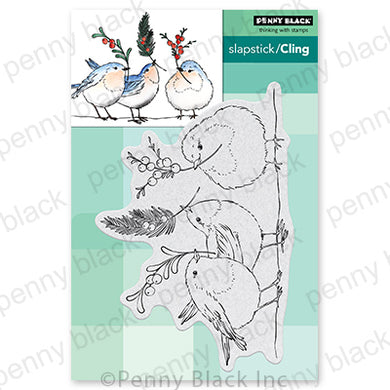 Penny Black Cling Rubber Stamp - Feathered