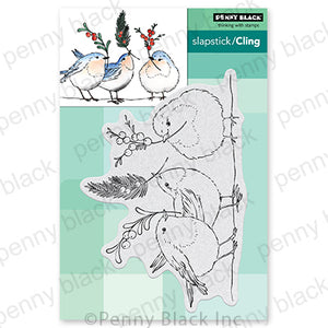 Penny Black Cling Rubber Stamp - Feathered