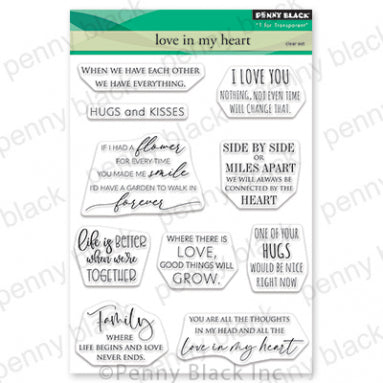 Penny Black Clear Stamp - Love in My Heart