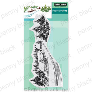 Penny Black Cling Rubber Stamp - Snowy Settlement