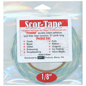 Scor-Tape 1/8" Double Sided Adhesive