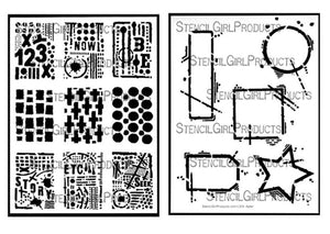 Seth Apter 9" x 12" Stencils by Stencil Girl Products