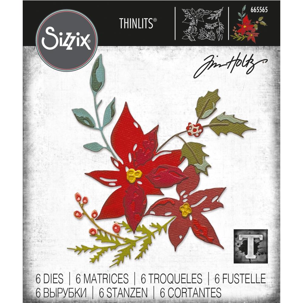 Tim Holtz Thinlits Dies by Sizzix - Festive Bouquet