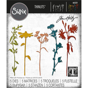 Tim Holtz Thinlits Dies by Sizzix - Wildflower Stems #3