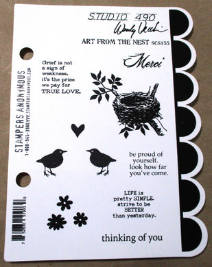 Wendy Vecchi Studio 490 Rubber Stamp - Art From The Nest