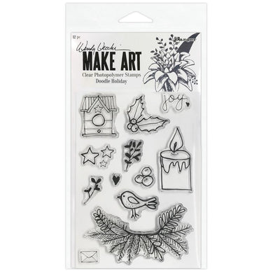 Wendy Vecchi Make Art Clear Stamps - Doodle Holiday