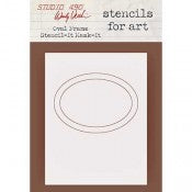 Wendy Vecchi Studio 490 Stencil-It Mask-It - Oval Frame