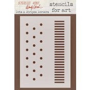 Wendy Vecchi Studio 490 Stencil - Dots & Stripes Borders
