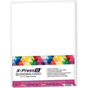 X-Press It Blending Card For Copic Markers 8 1/2" x 11", 125 Sheets