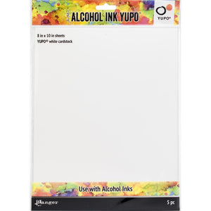 Tim Holtz Alcohol Ink Yupo - White Cardstock 8"x10"